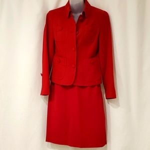 Red Wool suit